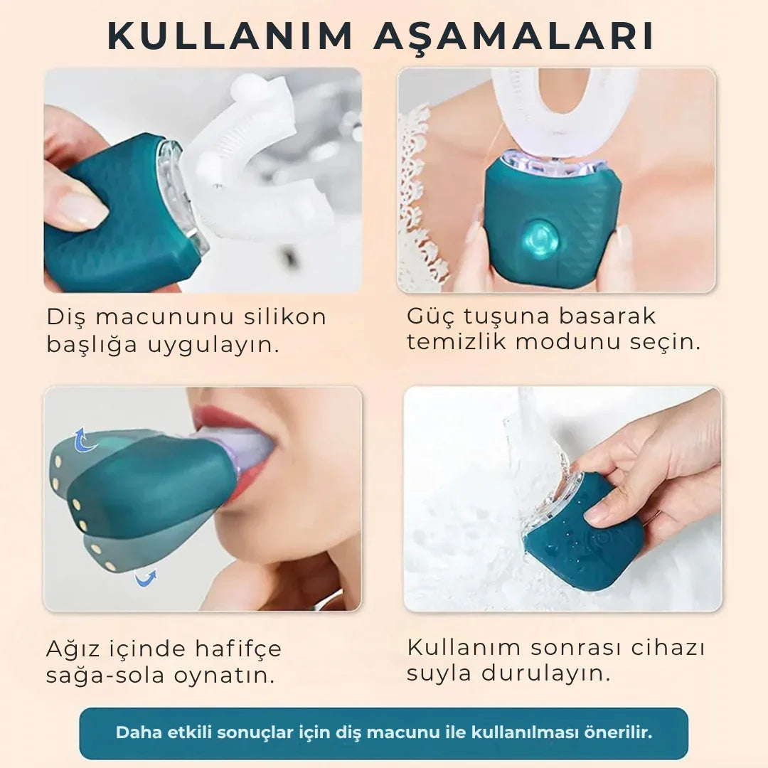 360° U Sonic Yetişkin Diş Temizlik Cihazı
