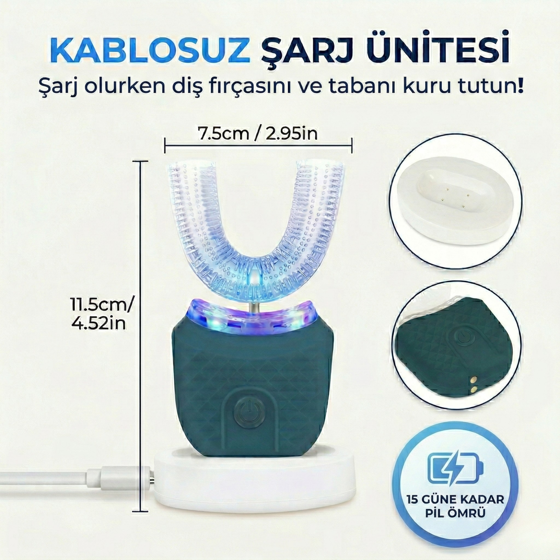 360° U Sonic Yetişkin Diş Temizlik Cihazı