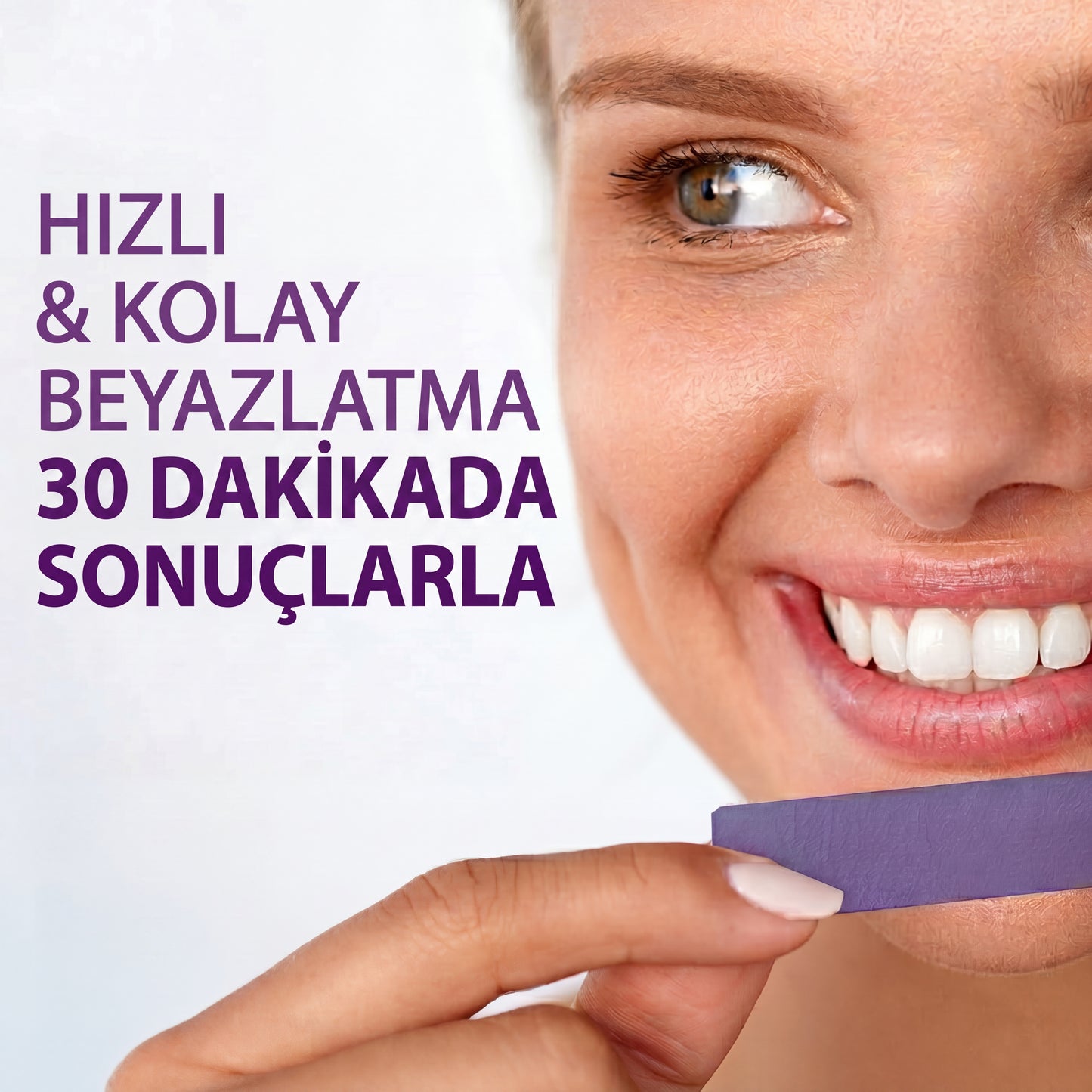 Profesyonel Mor Diş Beyazlatma Bandı (7li)